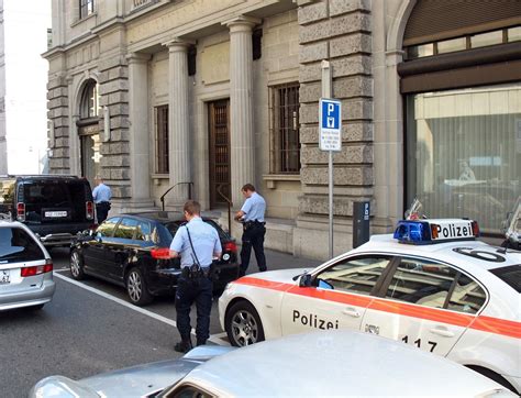 Stock Pictures: Swiss Traffic Police at work