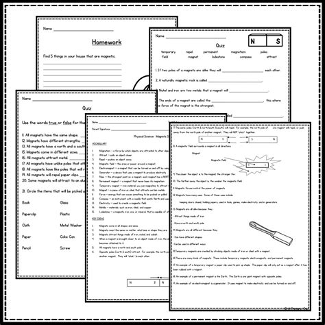 Magnets Science Unit Mini Book Printables Magnet Stations | Made By ...