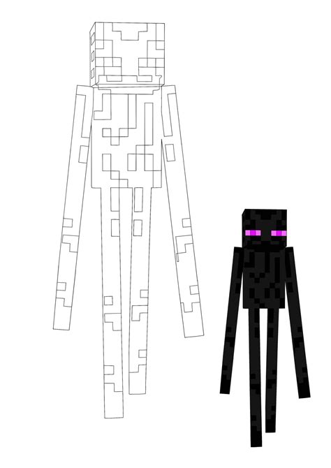 Minecraft Coloring Pages Enderman