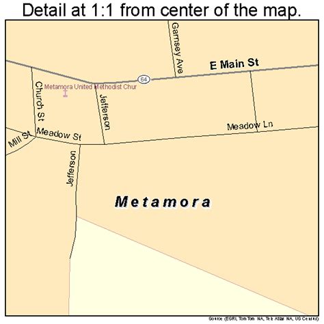 Metamora Ohio Street Map 3949238