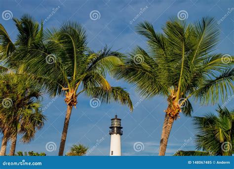 Cape Florida Lighthouse and Lantern in Bill Baggs State Park in ...