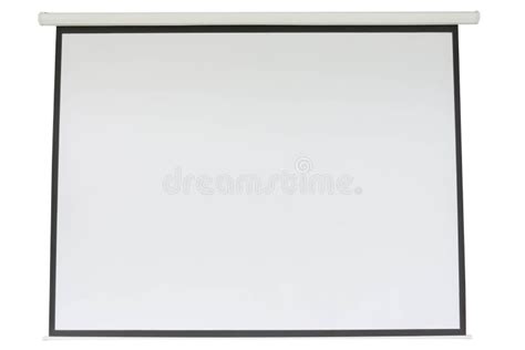 White projector screen stock image. Image of clean, film - 80522239