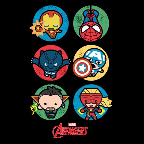 Avengers Lineup: Chibi | Marvel Official Merchandise | Redwolf