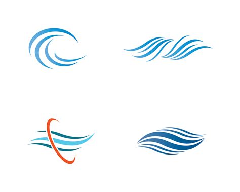 Ocean wave logo set 962673 Vector Art at Vecteezy