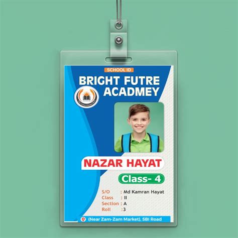 School Identity Cards, School ID Card Template CDR File