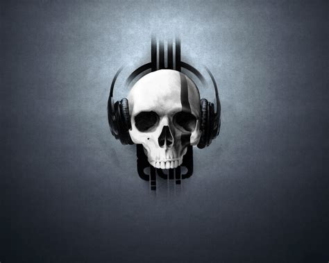 Music skull headphones wallpaper | 1280x1024 | #28766