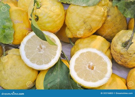 Sorrento lemons stock image. Image of ripe, foreground - 32216803