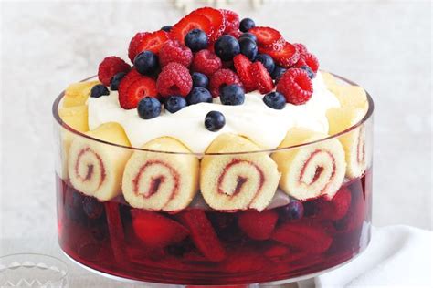 Mixed berry trifle