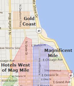 Chicago Map Magnificent Mile