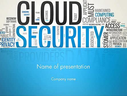 Cloud Security Word Cloud Presentation Template for PowerPoint and Keynote | PPT Star