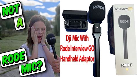 Rode Interview GO Handheld Mic Adapter with DJI Mic | DJI mic with Rode ...