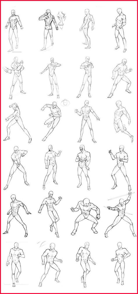 Anime Male Fighting Poses Drawing - Insolacao Wallpaper