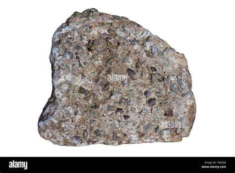 Sedimentary Conglomerate Rock Specimen Stock Photo - Alamy