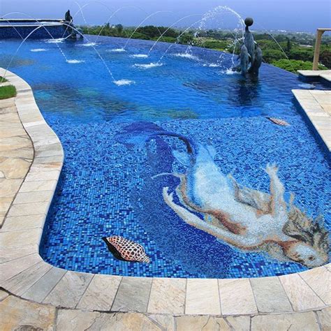 Gorgeous Mosaic Art For Your Swimming Pool | Mosaic pool, Pool artwork, Mosaic art