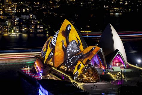 Indigenous artists illuminate Sydney Opera House in light festival ...