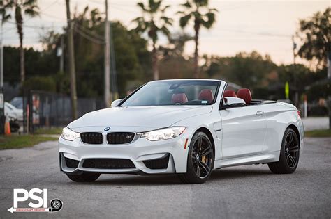 Alpine White BMW M4 Convertible Photoshoot