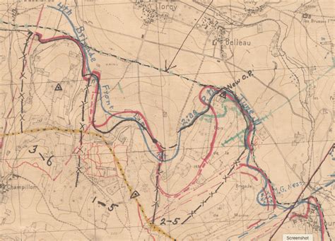 Belleau Wood Front Line Progression Battle Map – Battle Archives