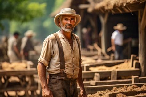 Premium Photo | American farmer nurturing the land with passion