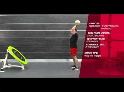 Fitness First Freestyle exercise - Rebounder Throw and Catch Overhead - Medicine Ball - YouTube ...