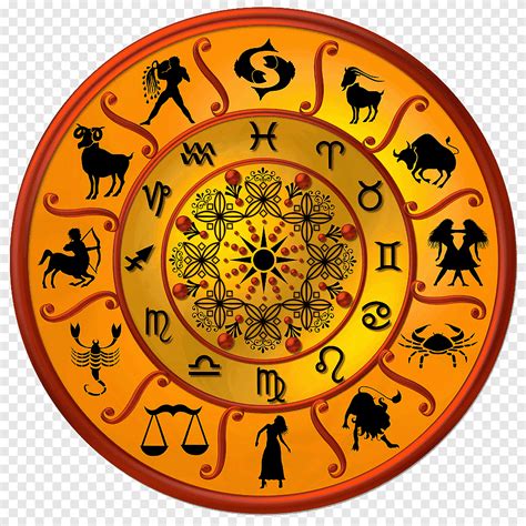 Round yellow zodiac sign illustration, Hindu astrology Horoscope Astrological sign Zodiac ...