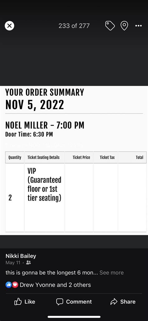 I need help finding my tickets to live show in Baltimore. : r/noelmiller