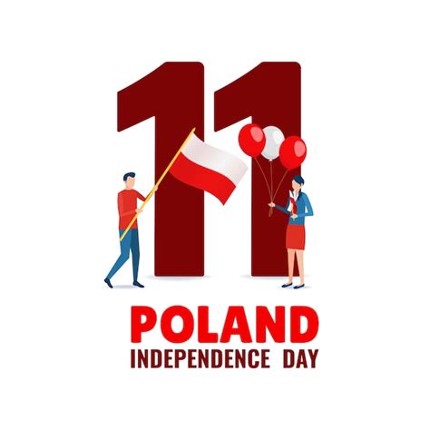 Premium Vector | Happy independence day of poland.