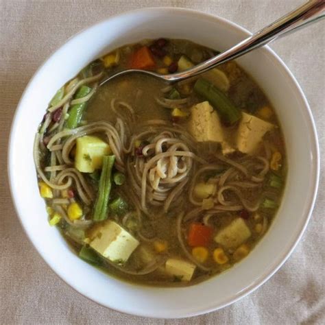 The Veracious Vegan: Curry-Tahini-Shoyu Noodle Soup