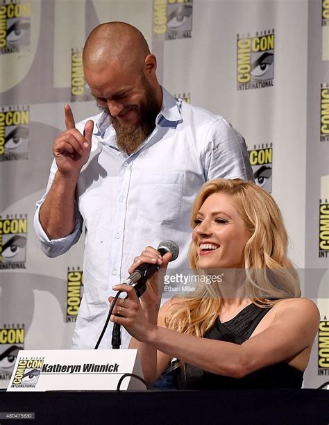 Actor travis fimmel and actress katheryn winnick attend a panel for – Artofit