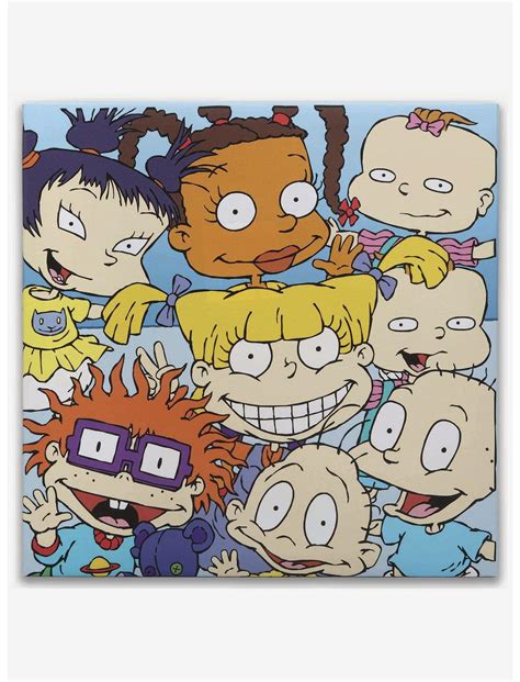 Rugrats Characters Square Canvas Wall Decor | Hot Topic