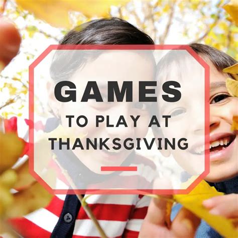 Thanksgiving Family Games to Play