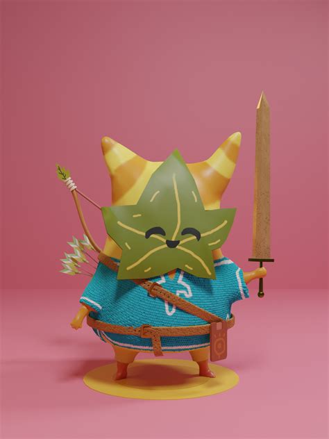 Korok Link! - inspired by a fan art - Finished Projects - Blender ...