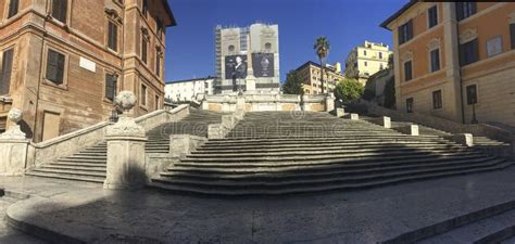 Spanish Stairs Under Construction, Piazza Di Spagna, Rome - Italy ...