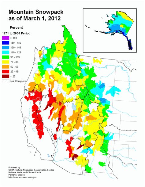 California Snowpack Map | Free Printable Maps