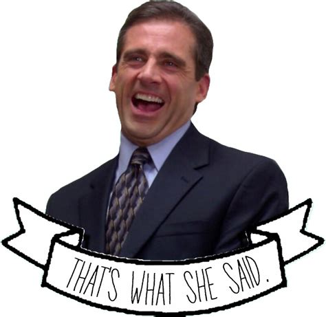 "the office us- michael scott that's what she said" Stickers by maddie ️ | Redbubble