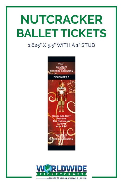 Buy Custom Nutcracker Ballet Tickets | Worldwide Ticketcraft | WWTC | A ...