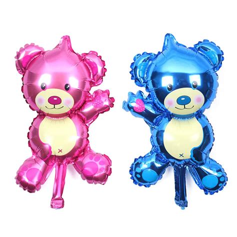 New Mini Bear Teddy Bear Foil Balloon Aluminum Balloons Birthday Party Decoration Balloon ...