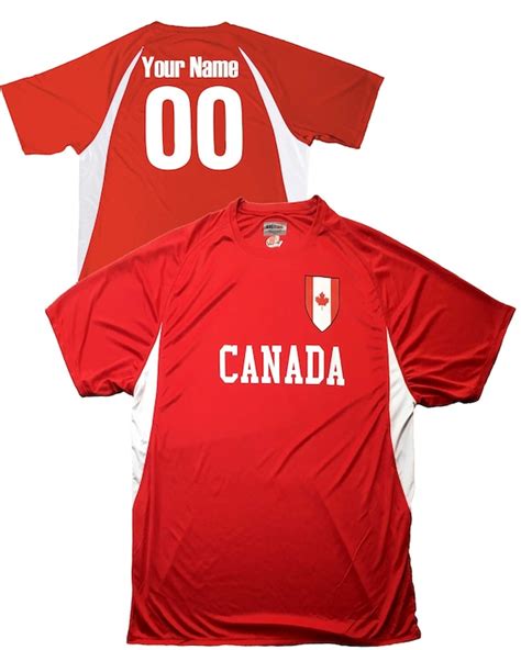 Custom Canada Soccer Jersey Personalized With Your Names and | Etsy