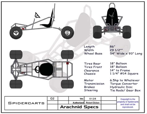 Plan: Scorpion Three Wheeled Go Kart Plans - SpiderCarts