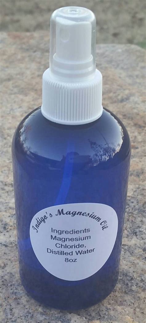 Magnesium Chloride Oil Spray Magnesium Body Oilnatural | Etsy