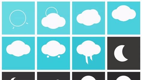 ANIMATED WEATHER ICONS