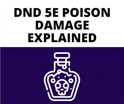 DnD 5e Poison Damage Explained - The GM Says