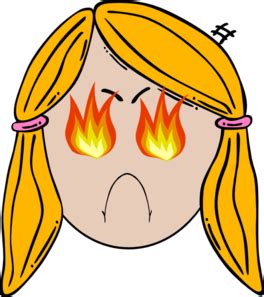 Lady Face Angry V3 Clip Art at Clker.com - vector clip art online, royalty free & public domain