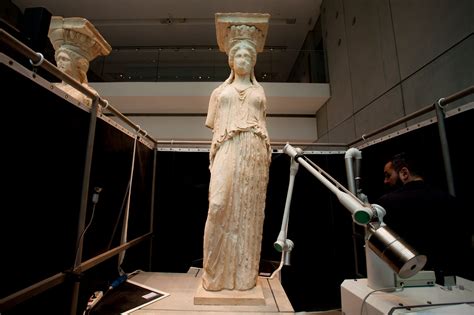 Caryatid Statues, Restored, Are Stars at Athens Museum - The New York Times