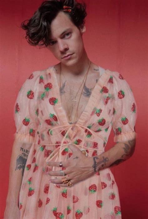 Mock up of Harry Styles wearing the Strawberry Dress by masanashawii on Instagram : r ...