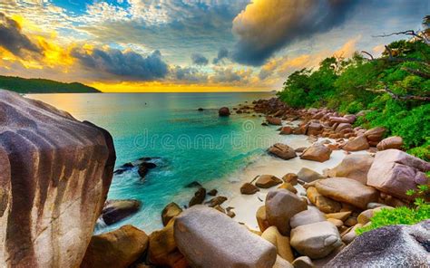 Anse Lazio Beach in the Seychelles Stock Photo - Image of beauty ...