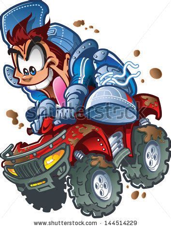 Wild Smiling Atv Quad Rider Making Stock Vector (Royalty Free) 144514229 | Shutterstock