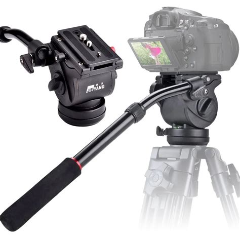 Professional JY0506 video tripod fluid head monopod DSLR Camcorder Panoramic head Adjustable ...