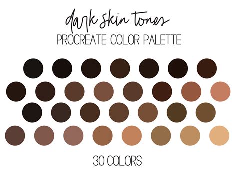 Skin Tones Procreate Color Palette Pour Ipad 6 Palett - vrogue.co