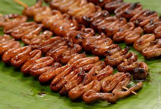 Street Foods only in the Philippines: Isaw Manok (aslo IUD)