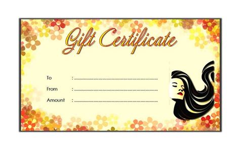 Pin on Salon Gift Certificate Ideas FREE